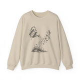 Surreal Garden Sweatshirt, Watering Can Birds Illusion Art Crewneck, Gardener Gift, Botanical Plant Tee