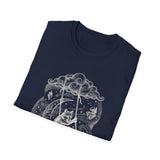 Surreal Celestial Shirt, Moon Swing Fox Illusion Art Tee, Moon Phase Tee, Mystical Witchy Gift