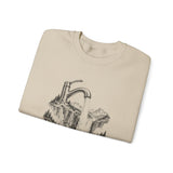 Surreal Mountain Sweatshirt, Faucet Waterfall Illusion Art Crewneck, Hiking Tee, Outdoor Lover Gift