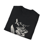 Surreal Bird Shirt, Feather Quill River Illusion Art Tee, Bird Lover Gift, Birdwatching Tee