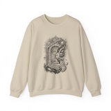 Surreal Bookish Sweatshirt, Keyhole Galaxy Illusion Art Crewneck, Book Lover Gift, Reader Tee, Dark Academia Shirt