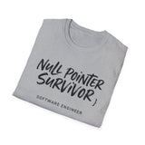 Null Pointer Survivor Shirt, Funny Software Engineer Shirt, Programmer Gift, Software Developer Tee, Coder Gift