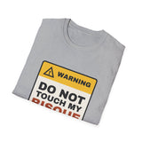 Do Not Touch My Bisque Shirt, Funny Pottery Warning Label Tee, Ceramic Artist Gift, Potter Gift, Pottery Studio T-Shirt