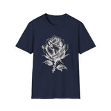 Surreal Garden Shirt, Rose Staircase Illusion Art Tee, Gardener Gift, Botanical Plant Tee