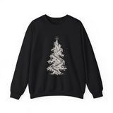 Surreal Christmas Sweatshirt, Christmas Tree Staircase Illusion Art Crewneck, Christmas Gift, Winter Holiday Sweater