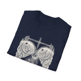 Surreal Cat Shirt, Cat Window City Illusion Art Tee, Cat Lover Gift, Vintage Engraving Cat Tee