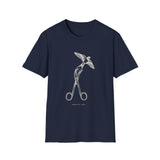 Surreal Surgical Tech Shirt, Scissors to Swallows Illusion Art Tee, Surgical Tech Gift, Scrub Tech Tee, OR Team Gift
