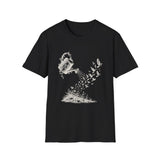 Surreal Garden Shirt, Watering Can Birds Illusion Art Tee, Gardener Gift, Botanical Plant Tee