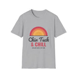 Chin Tuck and Chill Shirt, Funny SLP Shirt, Speech Therapy Shirt, Speech Therapist Gift, Medical SLP Tee, Dysphagia T-Shirt