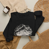 Surreal Bookish Sweatshirt, Storm in a Teacup Illusion Art Crewneck, Book Lover Gift, Reader Tee, Dark Academia Shirt