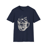 Surreal Christmas Shirt, Hot Cocoa Hills Illusion Art Tee, Christmas Gift, Winter Holiday Tee
