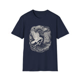 Surreal Bird Shirt, Crow and the Key Illusion Art Tee, Bird Lover Gift, Birdwatching Tee