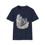 Surreal Celestial Shirt, Moon Lantern Illusion Art Tee, Moon Phase Tee, Mystical Witchy Gift