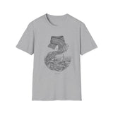 Surreal Knitter Shirt, Yarn to Ocean Waves Illusion Art Tee, Knitting Gift, Knitter Tee, Yarn Lover Gift