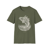 Surreal Angler Shirt, Fish to Island Illusion Art Tee, Fishing Gift, Angler Tee, Fisherman Gift