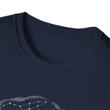 Surreal Celestial Shirt, Star Hands Illusion Art Tee, Moon Phase Tee, Mystical Witchy Gift