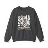 SABLE & Proud Sweatshirt, Funny Crochet Sweatshirt, Crocheter Gift, Yarn Lover Crewneck, Christmas Gift for Crocheter