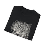 Surreal Music Shirt, Trumpet Garden Illusion Art Tee, Musician Gift, Piano Guitar Tee