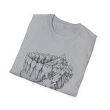 Surreal Dental Hygienist Shirt, Teeth to Mountains Illusion Art Tee, RDH Gift, Dental Hygiene Tee