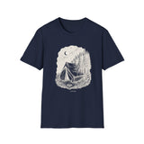 Surreal Camper Shirt, Tent to Pine Forest Illusion Art Tee, Camper Gift, Camping Tee, Outdoor Lover Gift