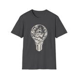 Surreal Ocean Shirt, Ship in a Light Bulb Illusion Art Tee, Sailing Tee, Ocean Lover Gift