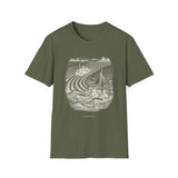 Surreal Farmer Shirt, Furrows to Waves Illusion Art Tee, Farmer Gift, Farm Tee, Homestead Gift