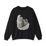 Surreal Celestial Sweatshirt, Moon Lantern Illusion Art Crewneck, Moon Phase Tee, Mystical Witchy Gift