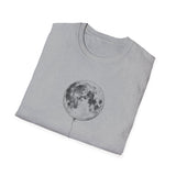 Surreal Celestial Shirt, Moon Balloon Illusion Art Tee, Moon Phase Tee, Mystical Witchy Gift