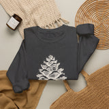 Surreal Christmas Sweatshirt, Pinecone House Illusion Art Crewneck, Christmas Gift, Winter Holiday Sweater