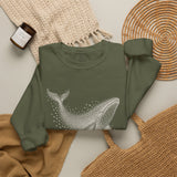 Surreal Bird Sweatshirt, Starling Whale Illusion Art Crewneck, Bird Lover Gift, Birdwatching Tee