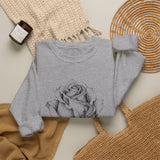 Surreal Garden Sweatshirt, Rose Staircase Illusion Art Crewneck, Gardener Gift, Botanical Plant Tee