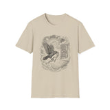 Surreal Bird Shirt, Crow and the Key Illusion Art Tee, Bird Lover Gift, Birdwatching Tee