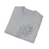 Surreal Firefighter Shirt, Fire Hose Doves Illusion Art Tee, Firefighter Gift, Vintage Engraving Tee
