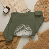 Surreal Bookish Sweatshirt, Storm in a Teacup Illusion Art Crewneck, Book Lover Gift, Reader Tee, Dark Academia Shirt