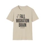 Fall Migration Brain Shirt, Funny Birder Shirt, Bird Watcher Gift, Birdwatching Tee, Birder Gift