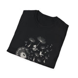Surreal Garden Shirt, Dandelion Umbrellas Illusion Art Tee, Gardener Gift, Botanical Plant Tee