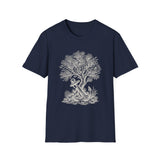 Surreal Ocean Shirt, Anchor Tree Illusion Art Tee, Whale Sea Life Tee, Beach Lover Gift
