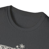Surreal Angler Shirt, Fish to Island Illusion Art Tee, Fishing Gift, Angler Tee, Fisherman Gift