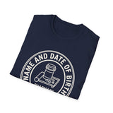 Name and Date of Birth, Please Shirt, Funny Pharmacy Tech Shirt, Pharmacist Gift, Pharmacy Technician Tee, Pharmacy Week Gift