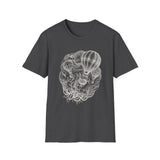 Surreal Coffee Shirt, Coffee Balloons Illusion Art Tee, Coffee Lover Gift, Vintage Engraving Tee