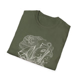 Surreal Bookish Shirt, Book Boat Illusion Art Tee, Book Lover Gift, Reader Tee, Dark Academia Shirt