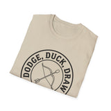 Dodge, Duck, Draw Shirt, Funny Combat Archery Shirt, Archery Gift, Archer Tee, Combat Archery Gift