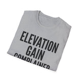 Elevation Gain Complainer Shirt, Funny Hiker Shirt, Hiker Gift, Hiking Tee, Outdoor Lover Gift