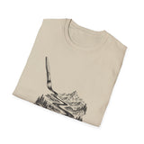 Surreal Artist Shirt, Paintbrush River Illusion Art Tee, Artist Gift, Painter Tee, Vintage Engraving Tee