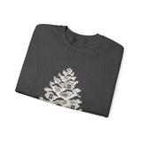 Surreal Christmas Sweatshirt, Pinecone House Illusion Art Crewneck, Christmas Gift, Winter Holiday Sweater