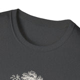 Surreal Cat Shirt, Cat Tree Rings Illusion Art Tee, Cat Lover Gift, Vintage Engraving Cat Tee