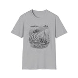 Surreal Farmer Shirt, Furrows to Waves Illusion Art Tee, Farmer Gift, Farm Tee, Homestead Gift