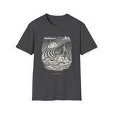Surreal Farmer Shirt, Furrows to Waves Illusion Art Tee, Farmer Gift, Farm Tee, Homestead Gift