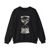 Surreal Travel Sweatshirt, Hourglass Desert Ocean Illusion Art Crewneck, Adventure Gift, Wanderlust Tee