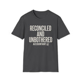 Reconciled and Unbothered Shirt, Funny Accountant Shirt, Accountant Gift, CPA Tee, Tax Season Gift